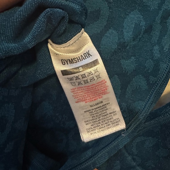 Gymshark Teal Patterned Leggings - Picture 2 of 3